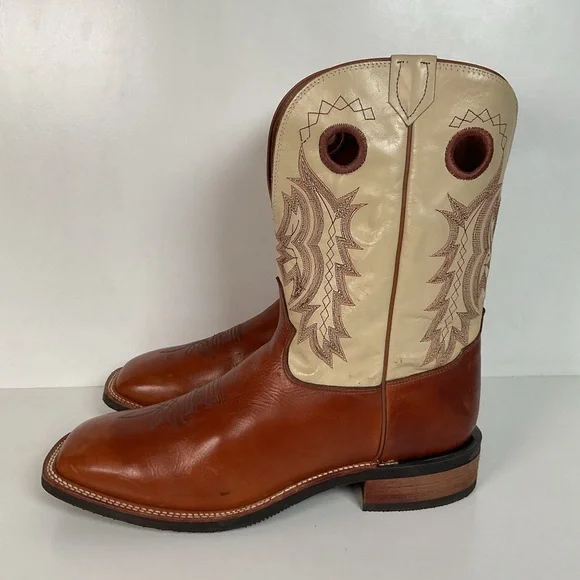 Tony Lama Sunset Renegade Roper Boots 14 D USA Made Punchy